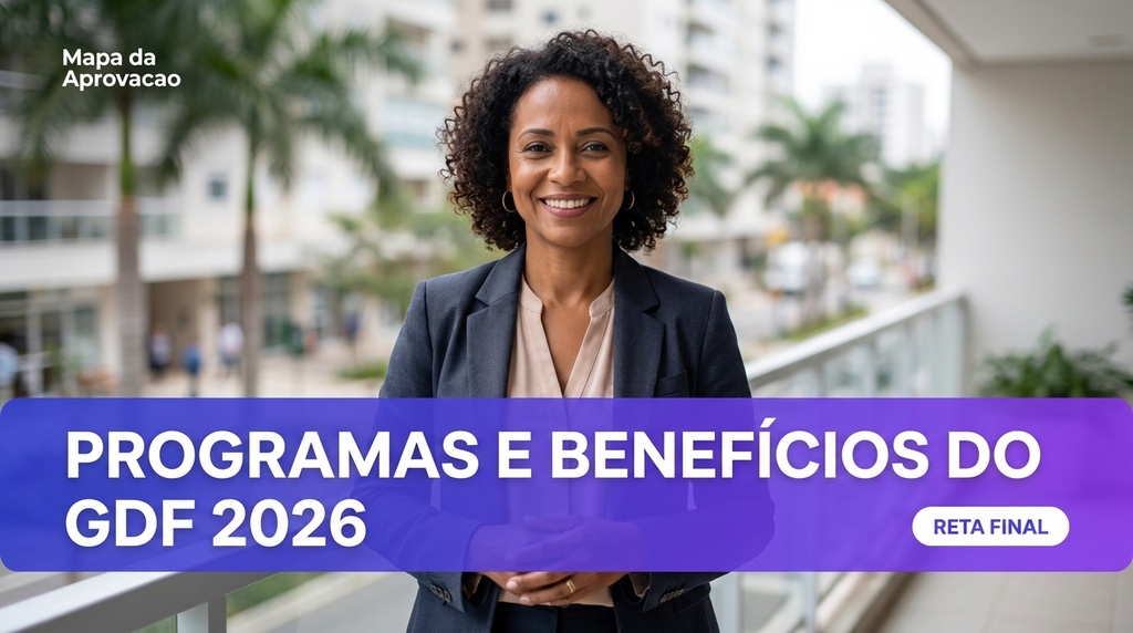 Programas e Benefícios do GDF SEDES-DF 2026 — Nível 2: Aprofundamento + Minha Banca (IA)