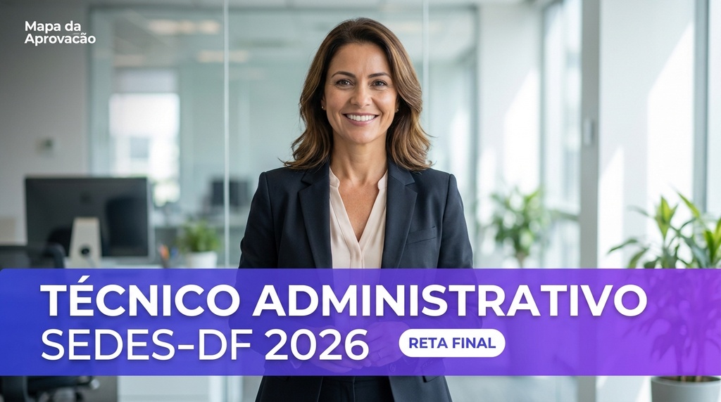 Técnico Administrativo SEDES-DF 2026 — Aquecimento Grátis (Questões Fáceis)